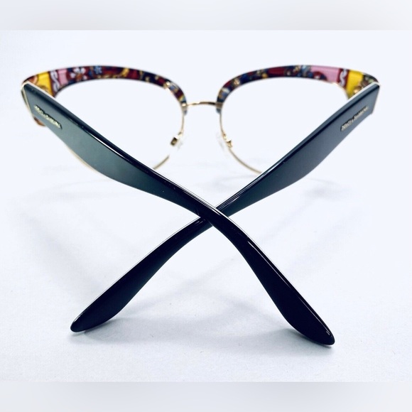 Dolce & Gabbana Black/Gold Cats Eye Glasses Italy DG3247 3033 53 16 140 - Picture 8 of 16